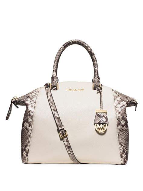 michael kors satchel bag riley|Michael Kors manhattan silver bag.